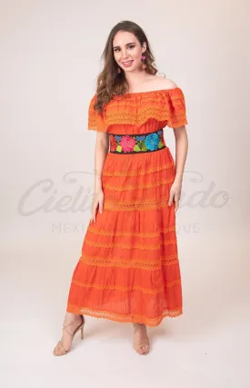 Adalia Maxi Dress Orange