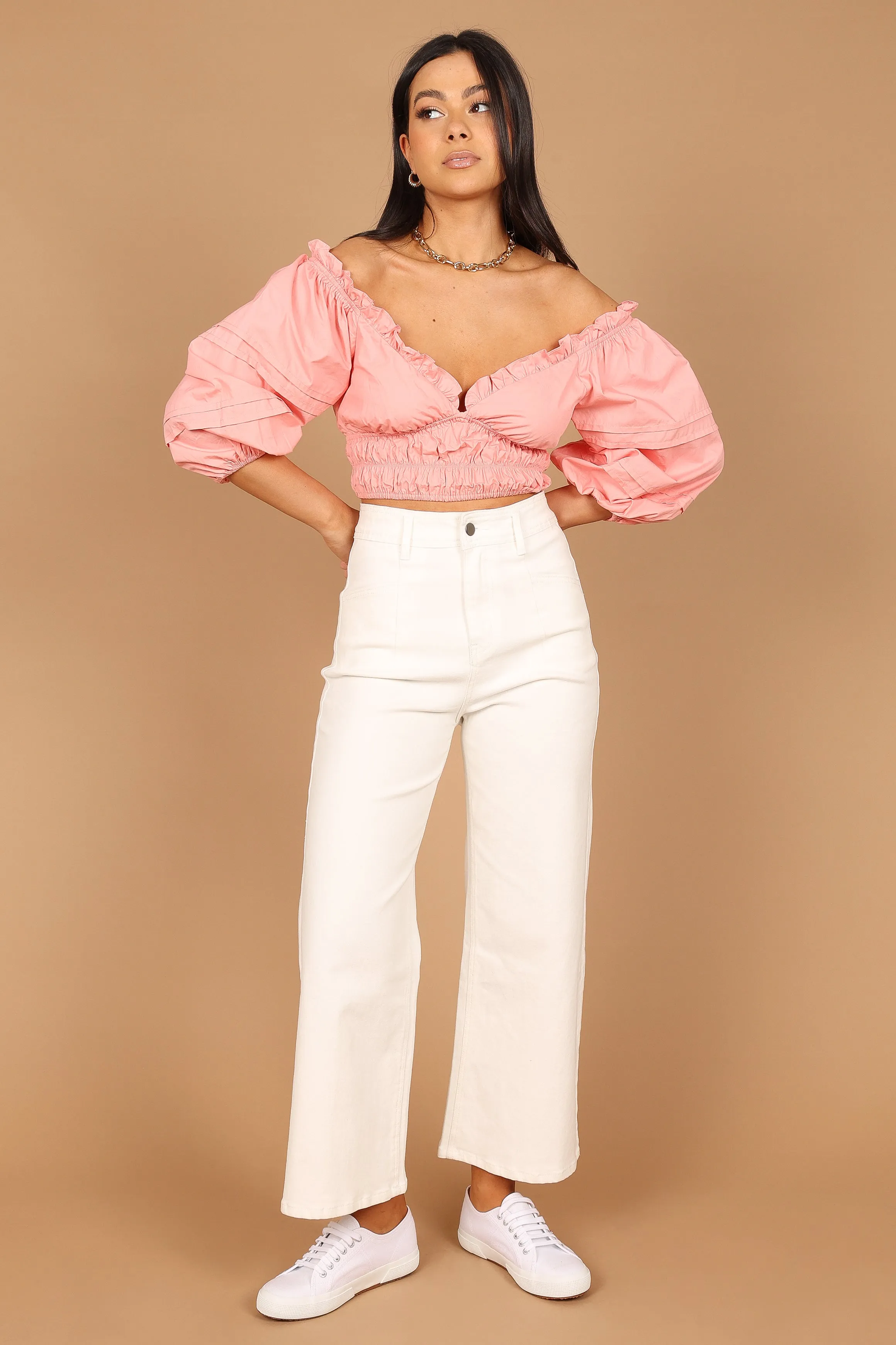 Alani Off Shoulder Top - Pink