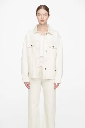 Anine Bing - Rory Denim Jacket in Ecru White