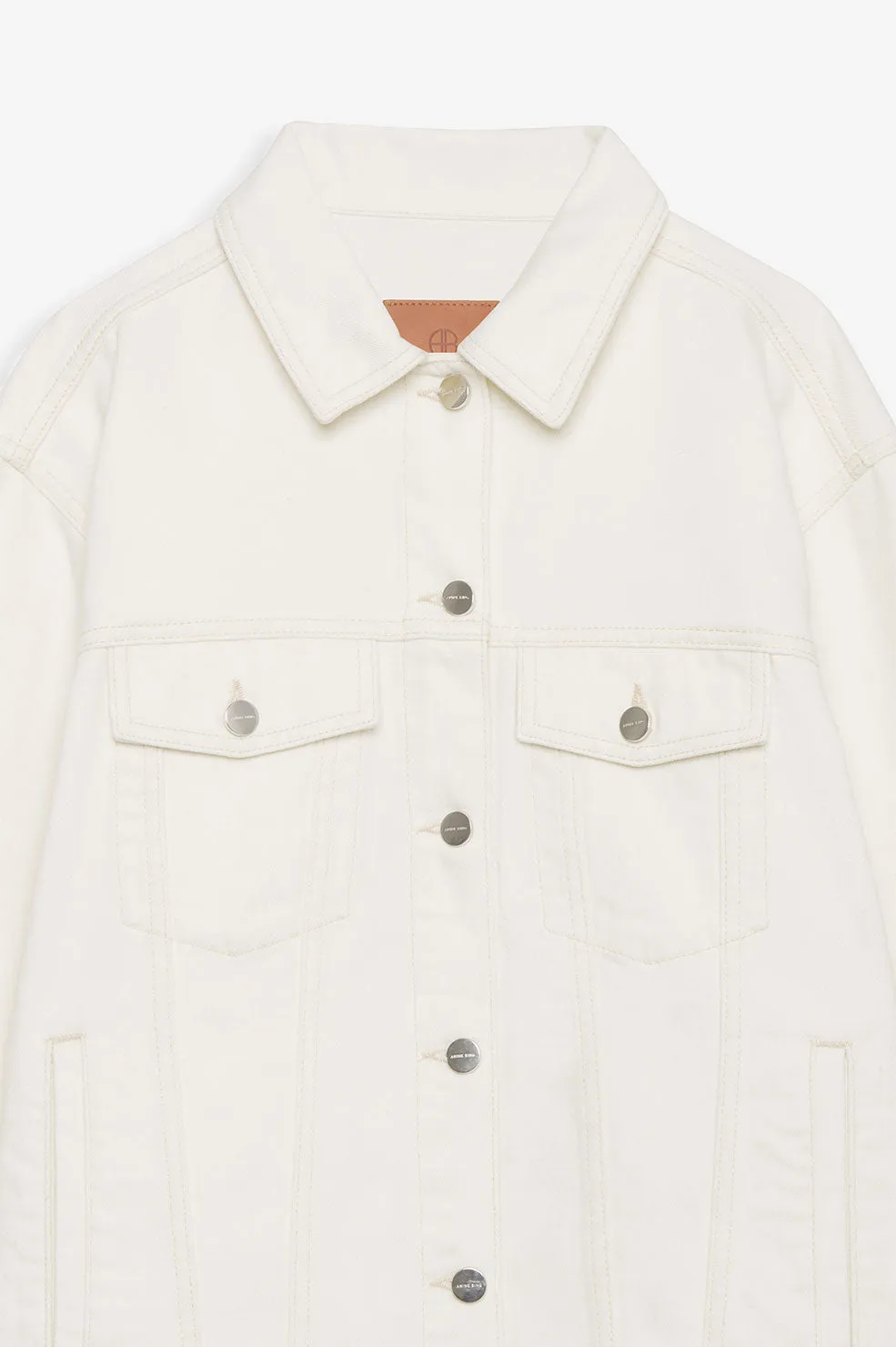 Anine Bing - Rory Denim Jacket in Ecru White