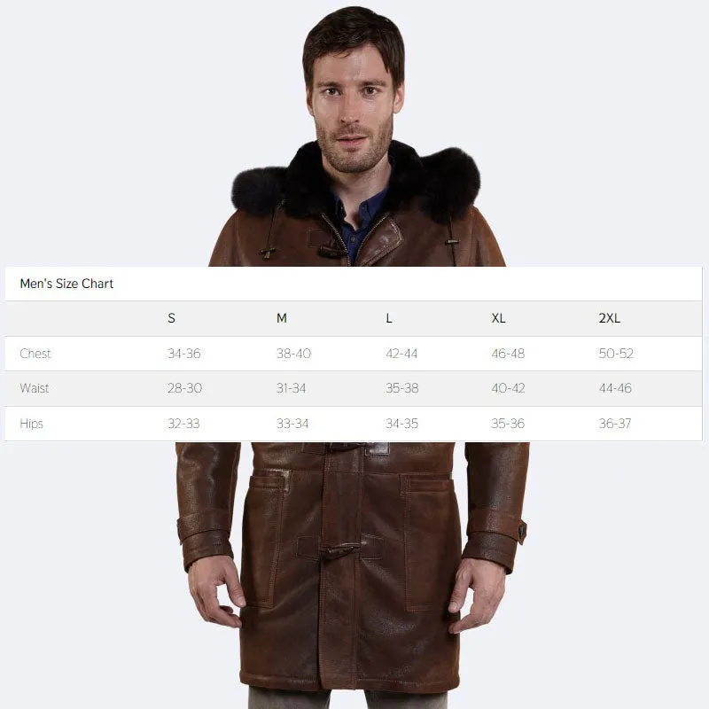 Best Warm Winter Marshall Sheepskin Leather Coat