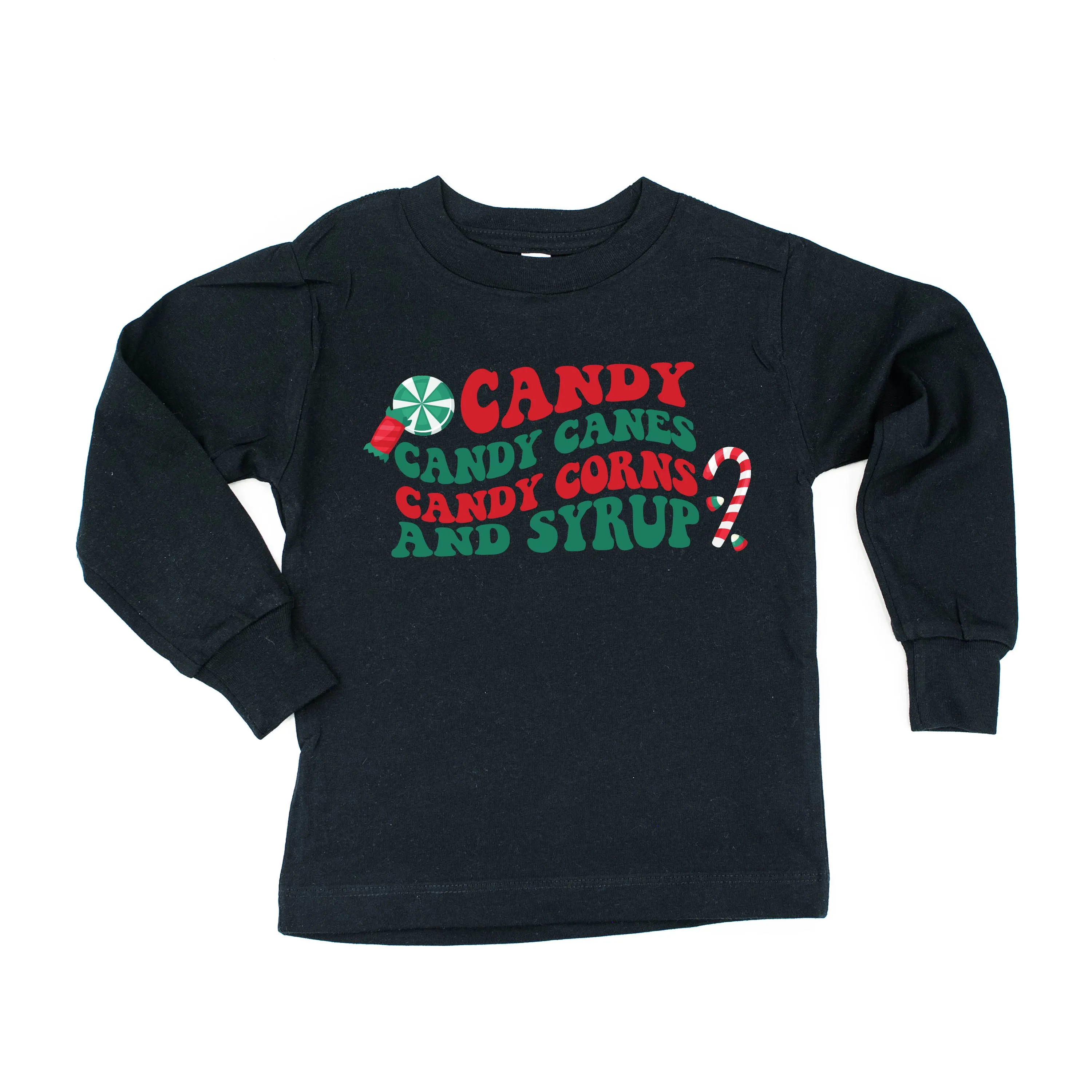 Candy, Candy Canes, Candy Corns And Syrup - Child LONG SLEEVE Tee