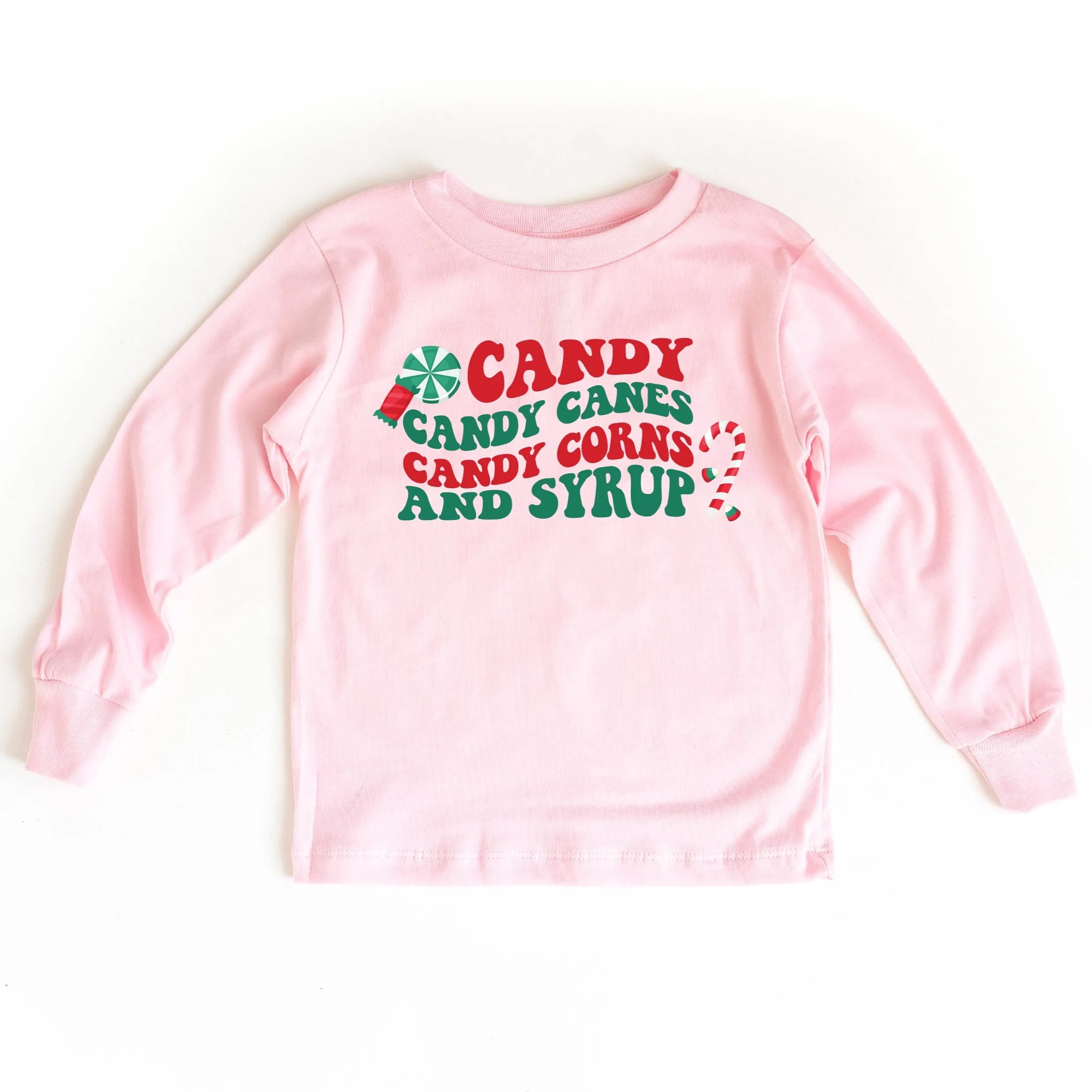 Candy, Candy Canes, Candy Corns And Syrup - Child LONG SLEEVE Tee