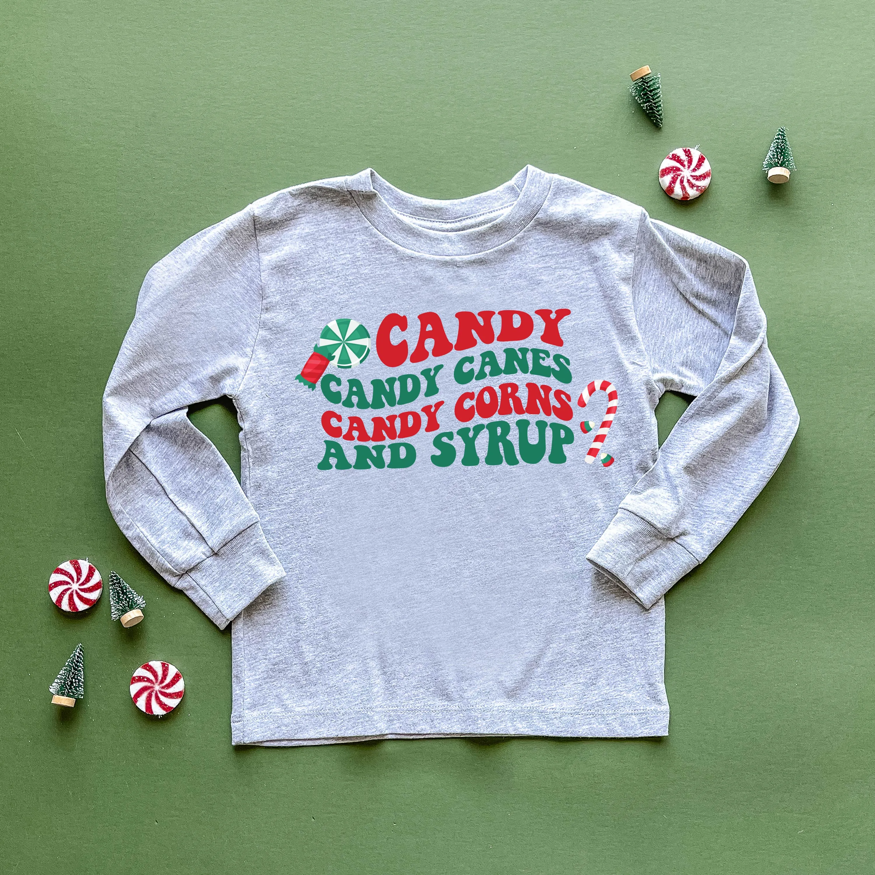 Candy, Candy Canes, Candy Corns And Syrup - Child LONG SLEEVE Tee