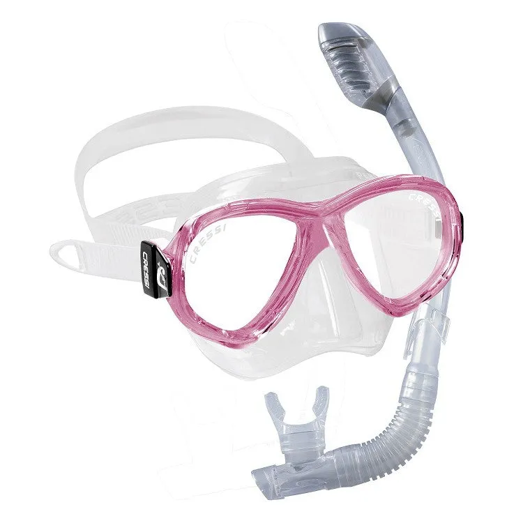 Cressi Perla Jr. Mask and Dry Snorkeling Combo