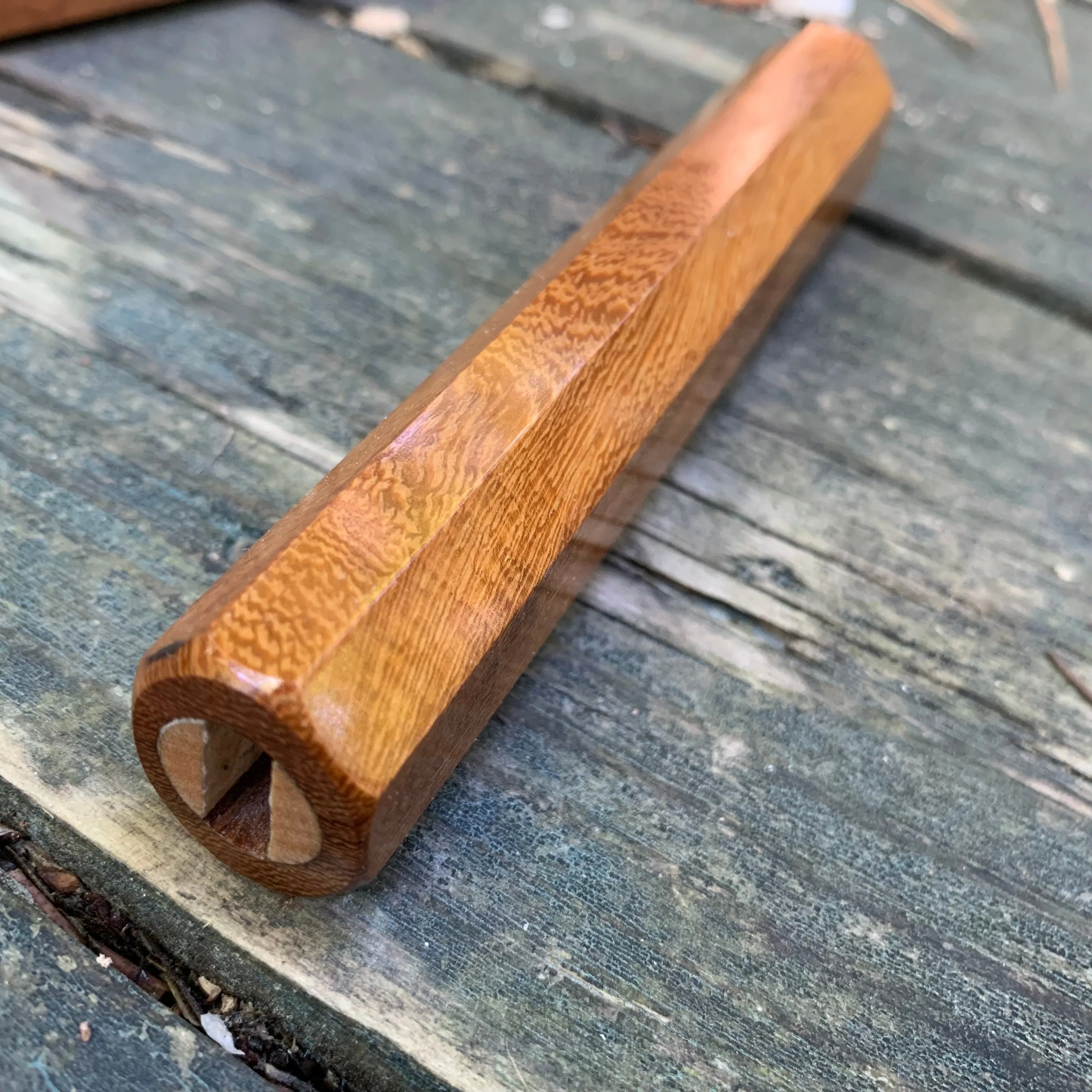 Custom Japanese Knife Handle - Pheasant wood