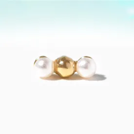 Fine Perla Ball Back Stud