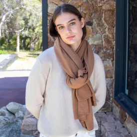 Harpers Emporium Pure Cashmere Travel Wrap in Hey Stack