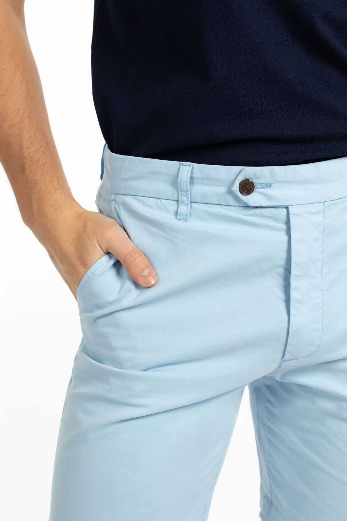 Ice Blue Chino Short