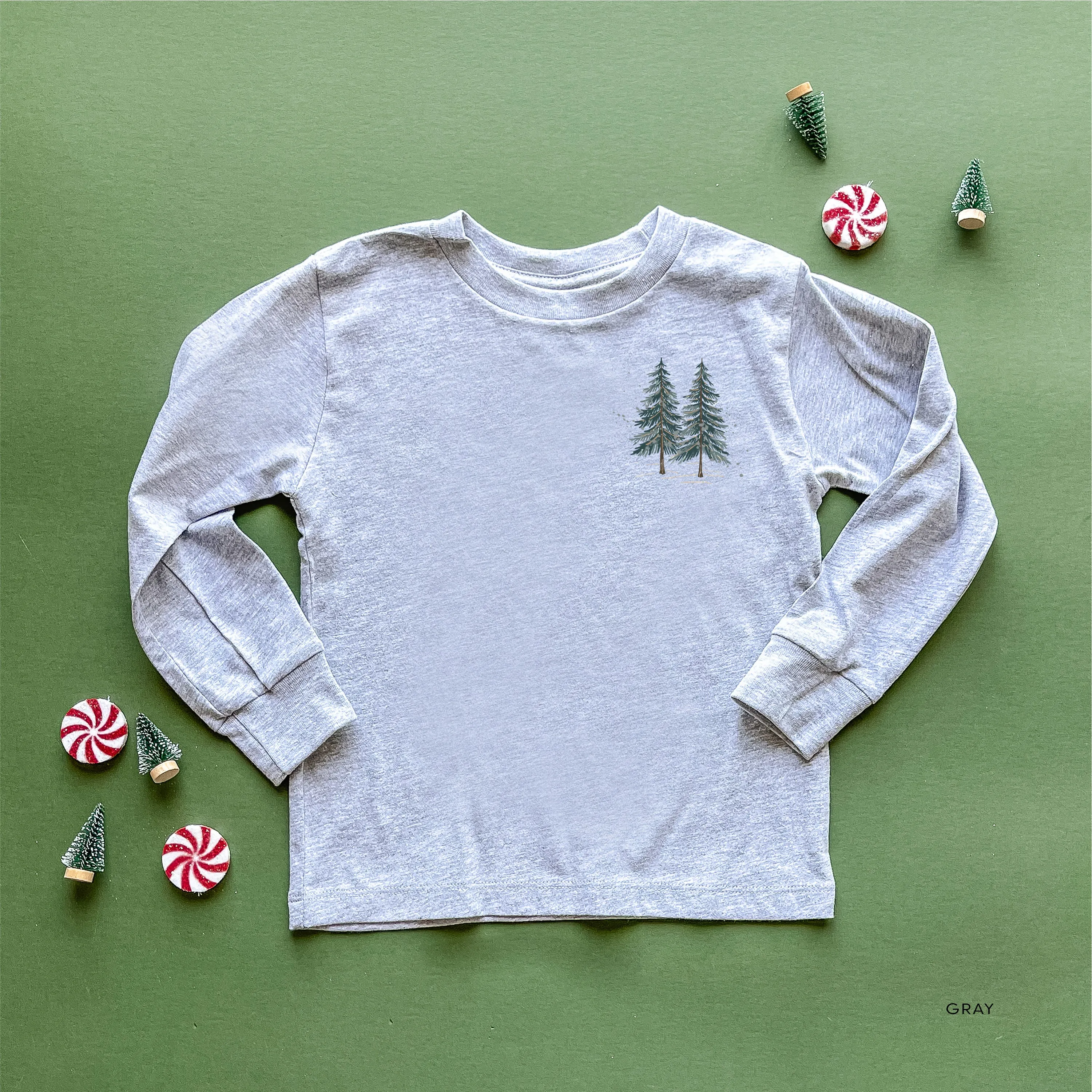 In My Heart Is A Christmas Tree Farm (pf&b) - Child LONG SLEEVE Tee