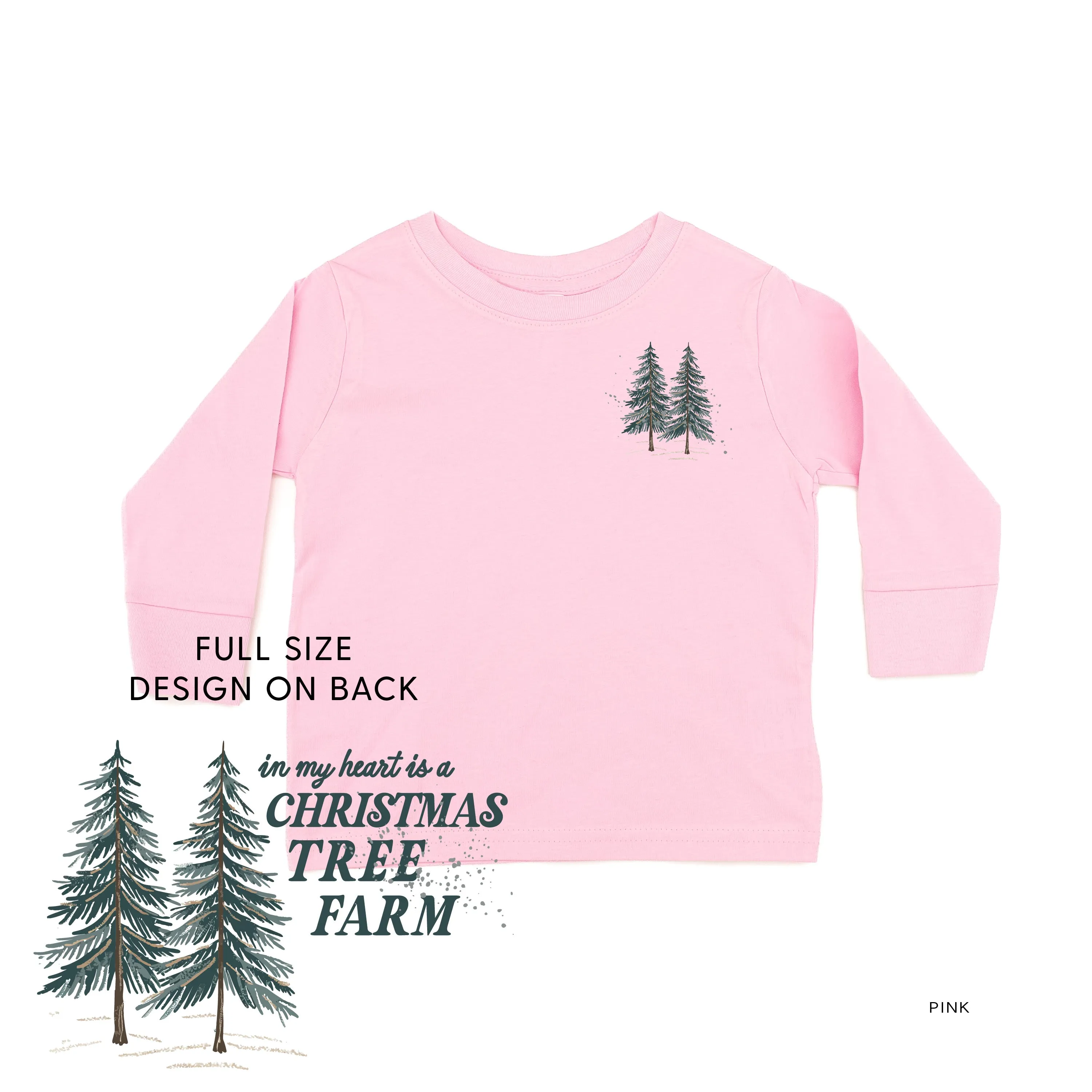 In My Heart Is A Christmas Tree Farm (pf&b) - Child LONG SLEEVE Tee