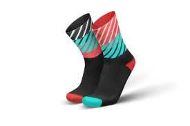 INCYLENCE Running Diagonals Black Inferno Long Sock