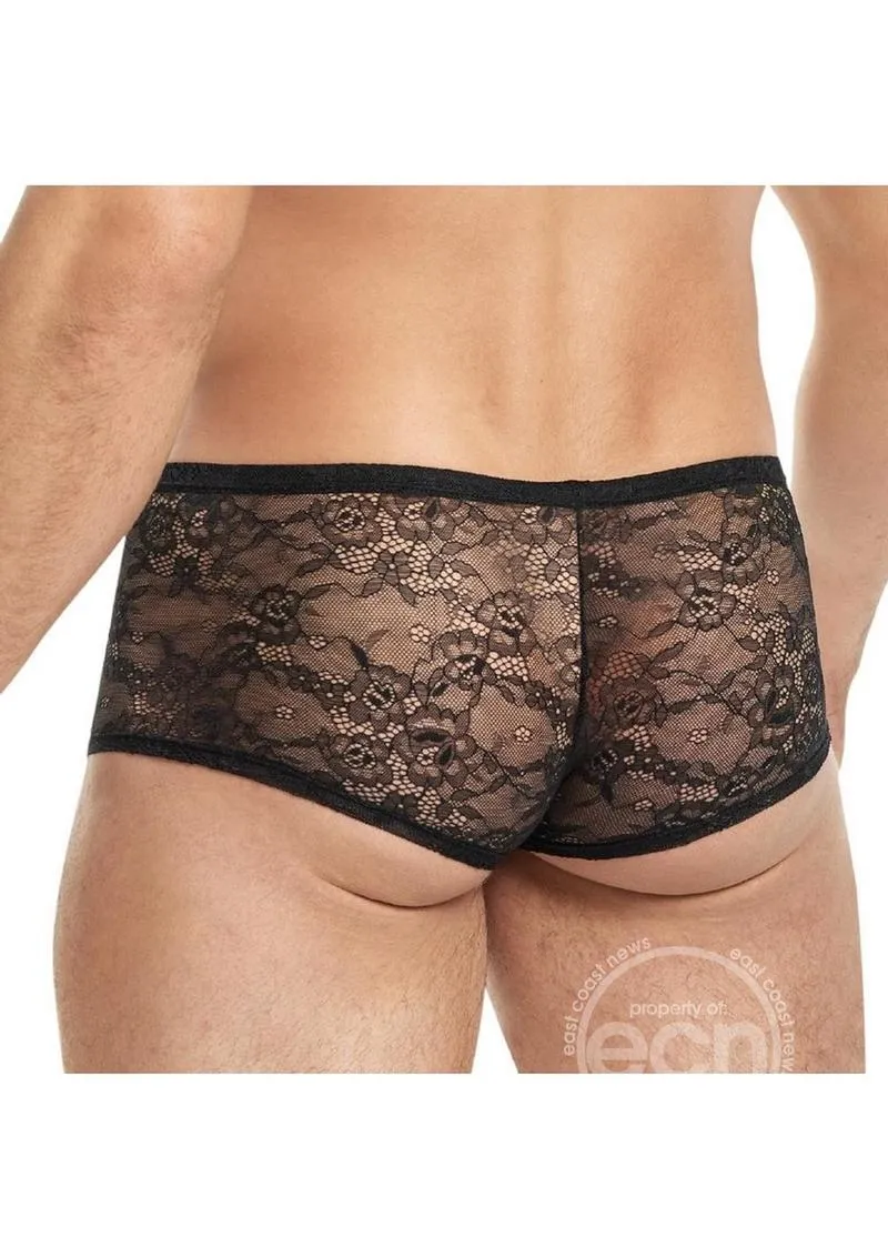 Lace King Lace Trunks Black