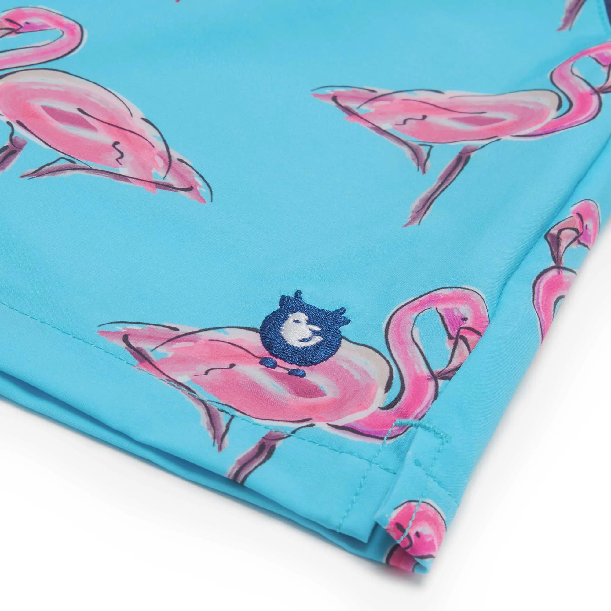 Matching Father & Son Flamingo Swim Shorts with Waterproof Pocket