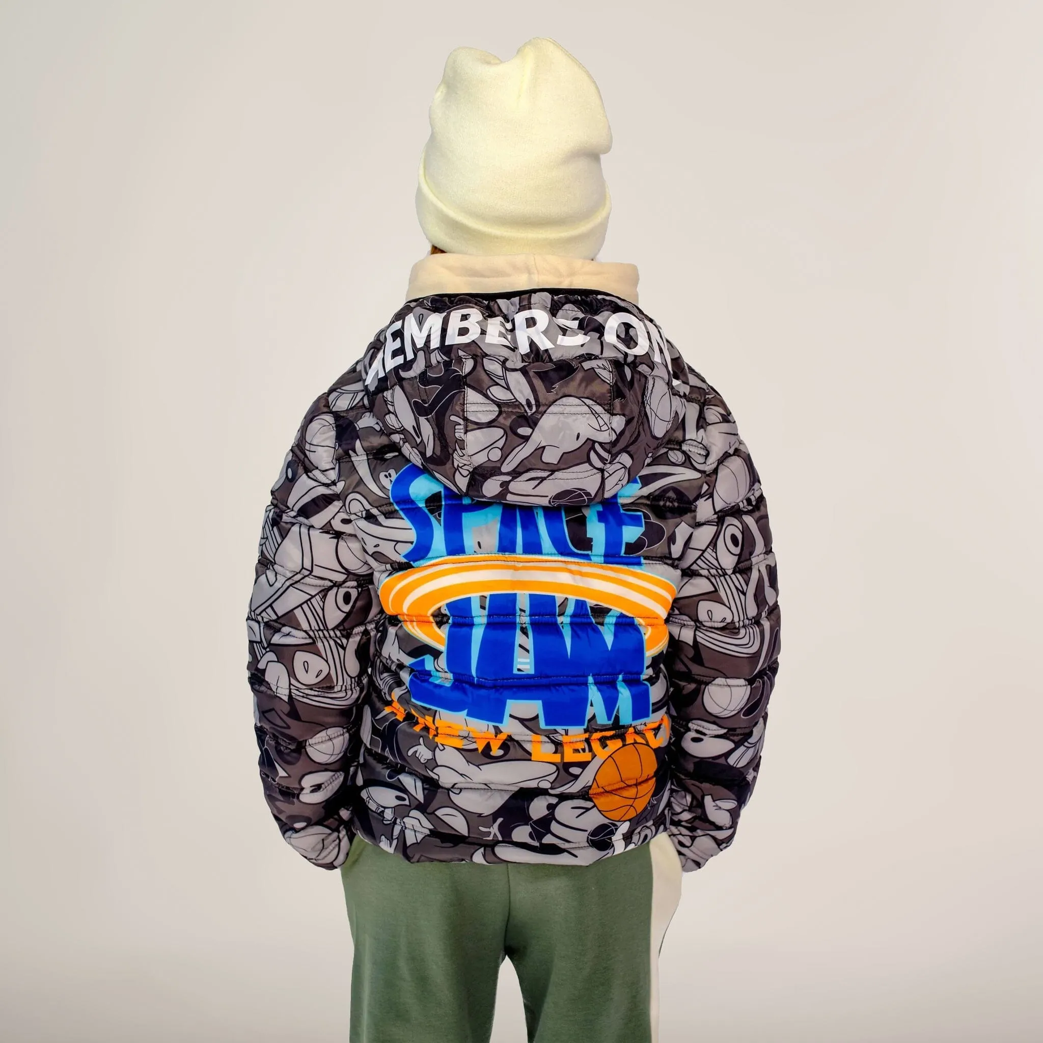 Members Only Boy's Packable Tune Squad Midweight Jacket