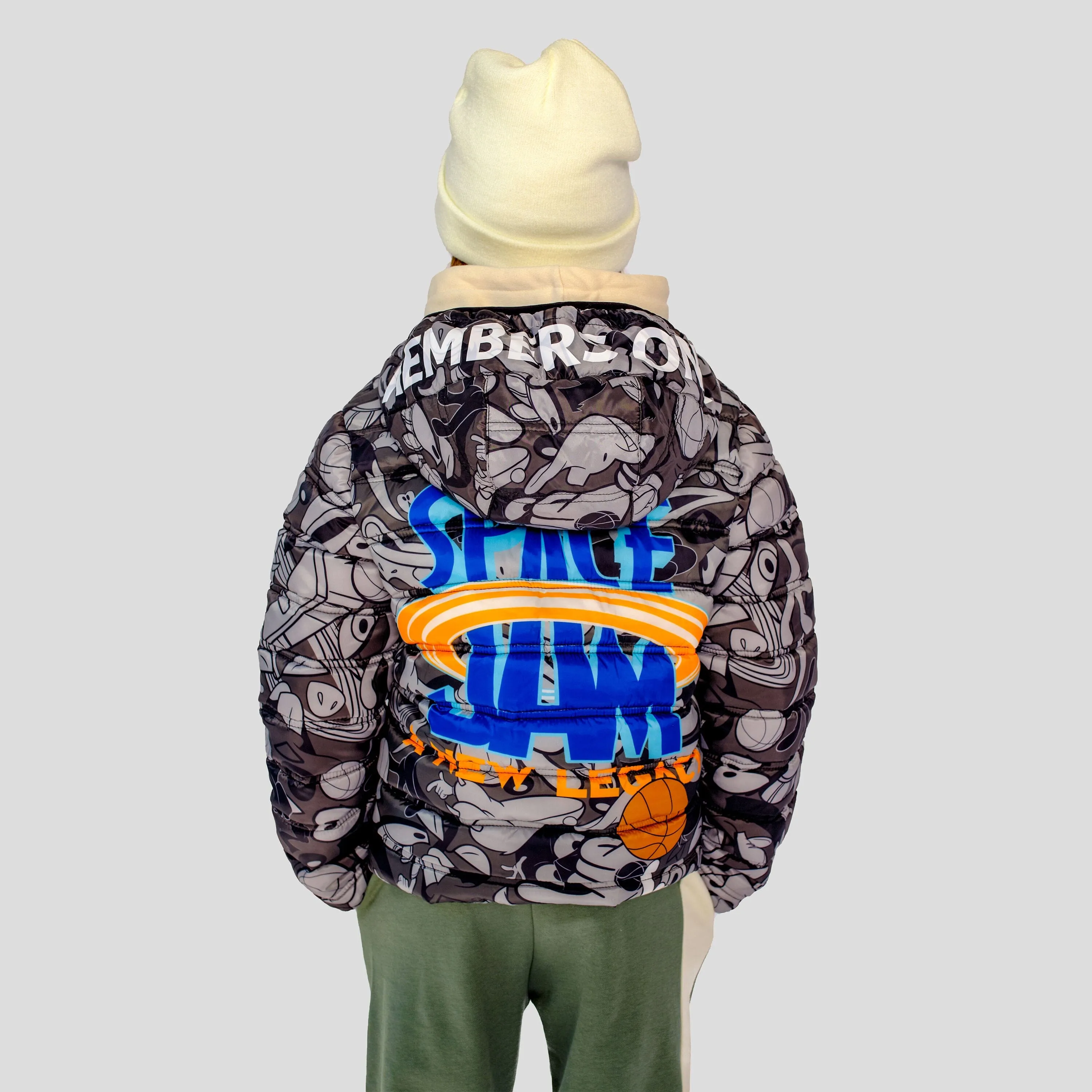 Members Only Boy's Packable Tune Squad Midweight Jacket