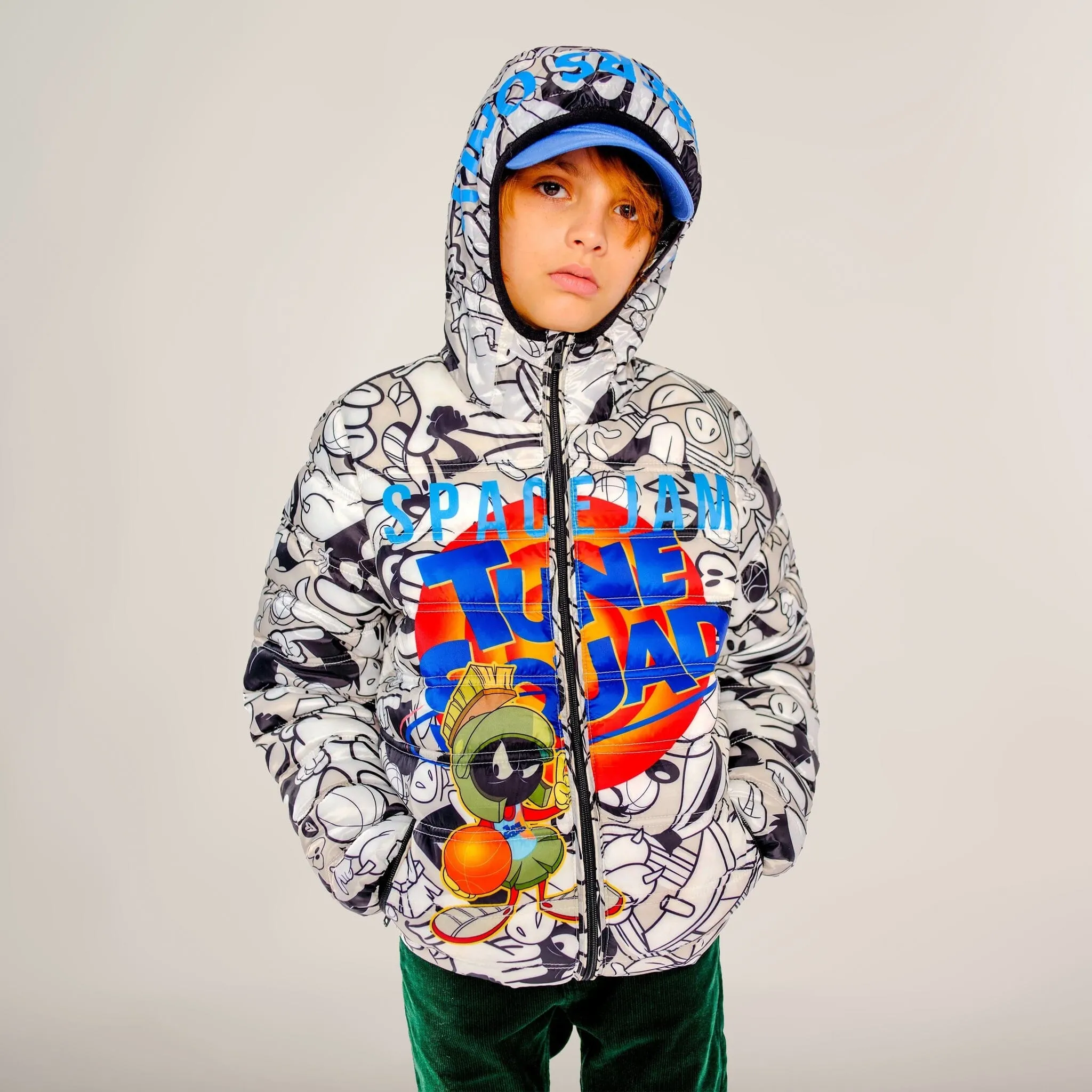 Members Only Boy's Packable Tune Squad Midweight Jacket