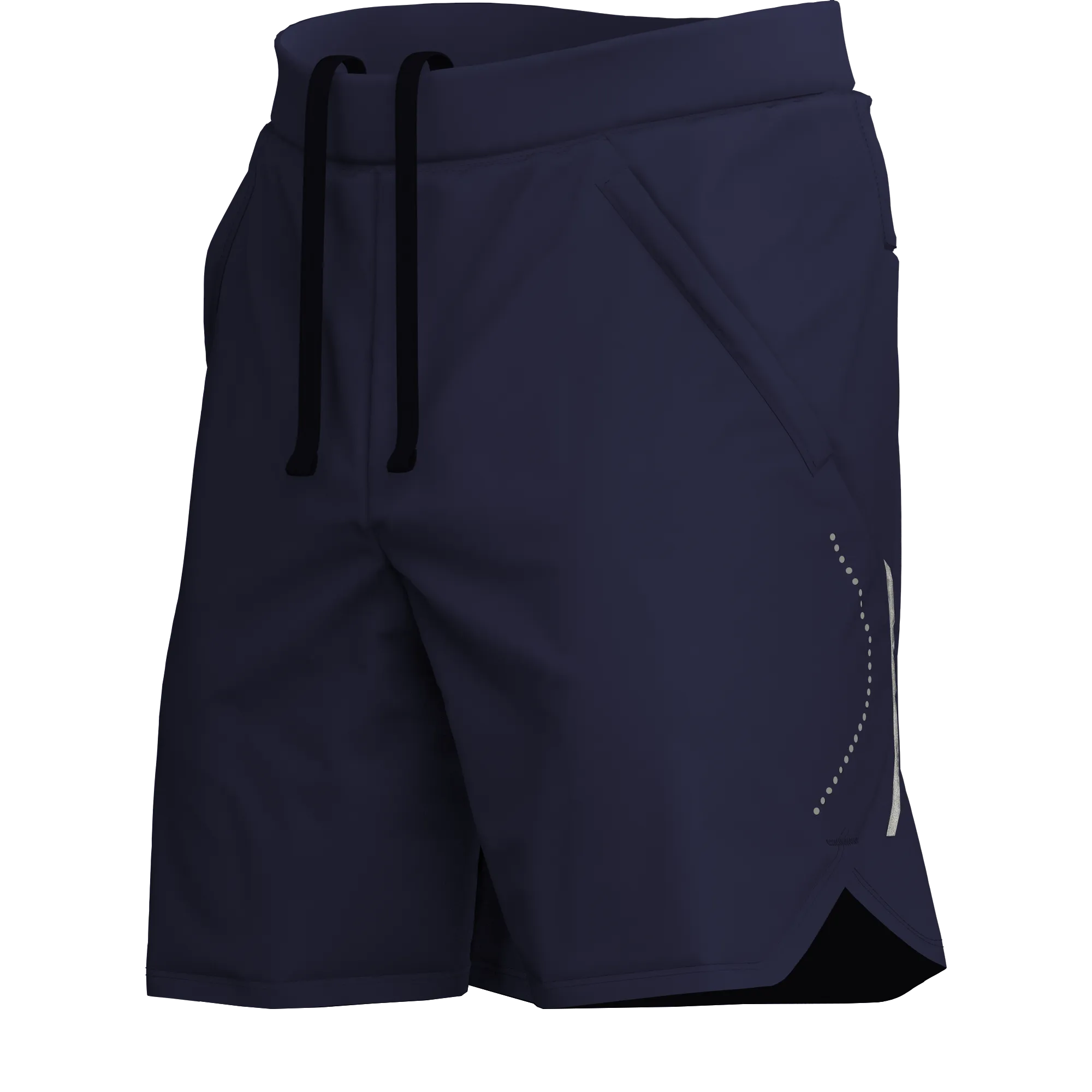 Men's Navy Blue Sports Shorts for Running & Gym