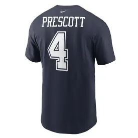 NFL Dallas Cowboys Dak Prescott Nike Player Pride Name & Number Tee