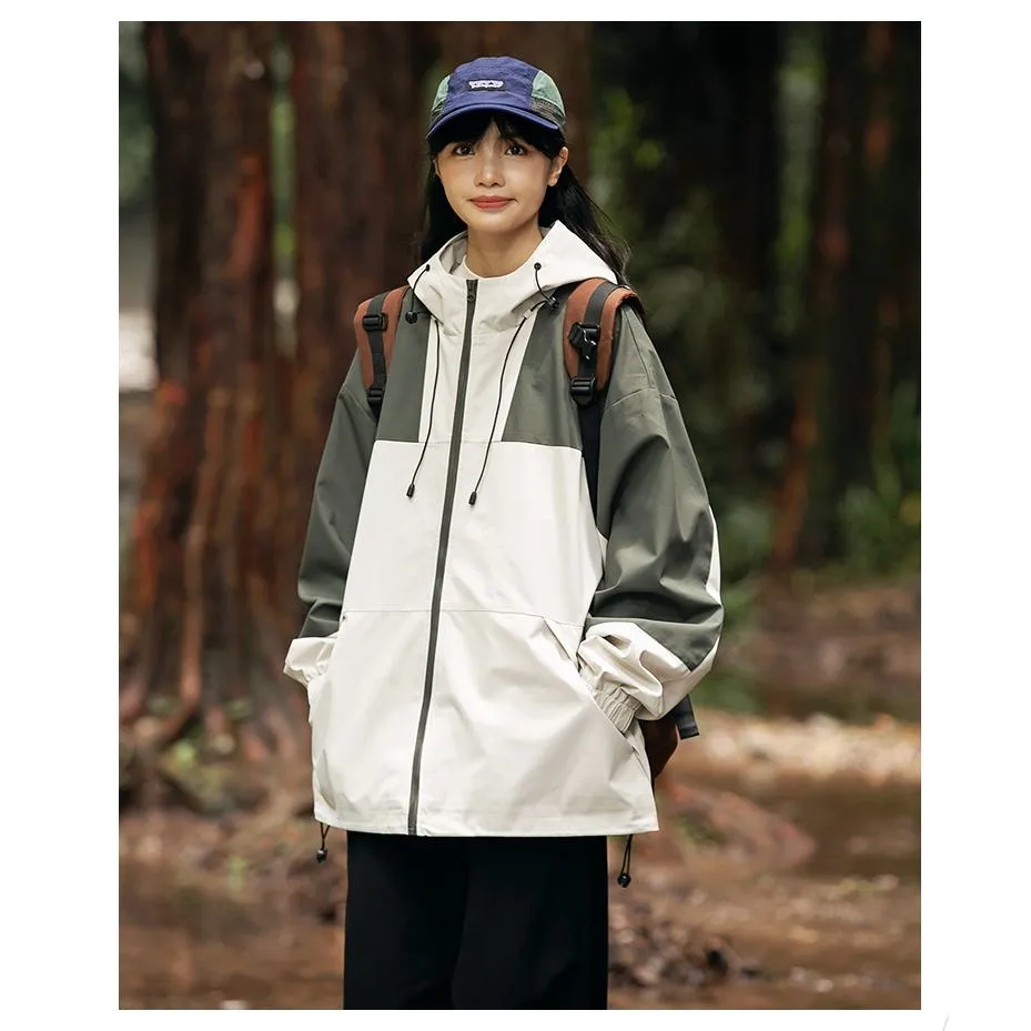 Outdoor Windproof Raincoat Hooded Jacket