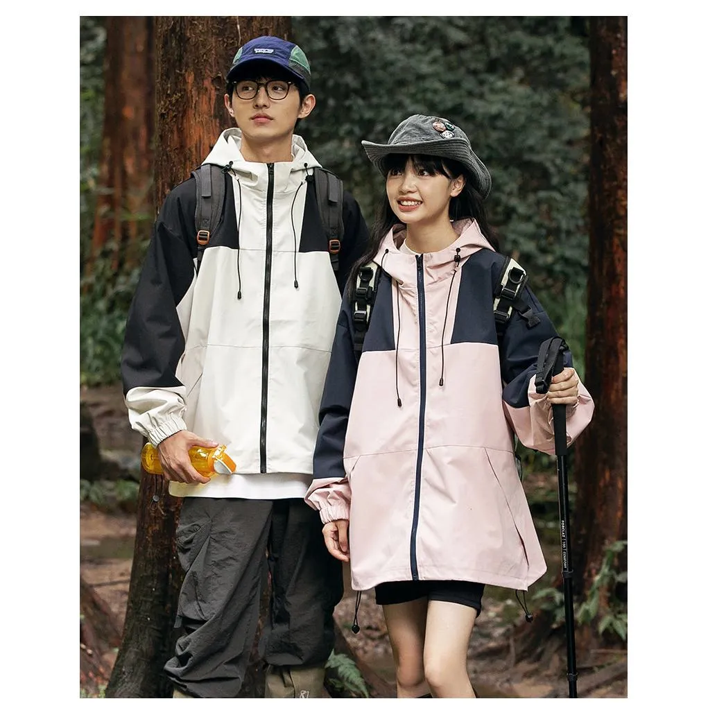 Outdoor Windproof Raincoat Hooded Jacket