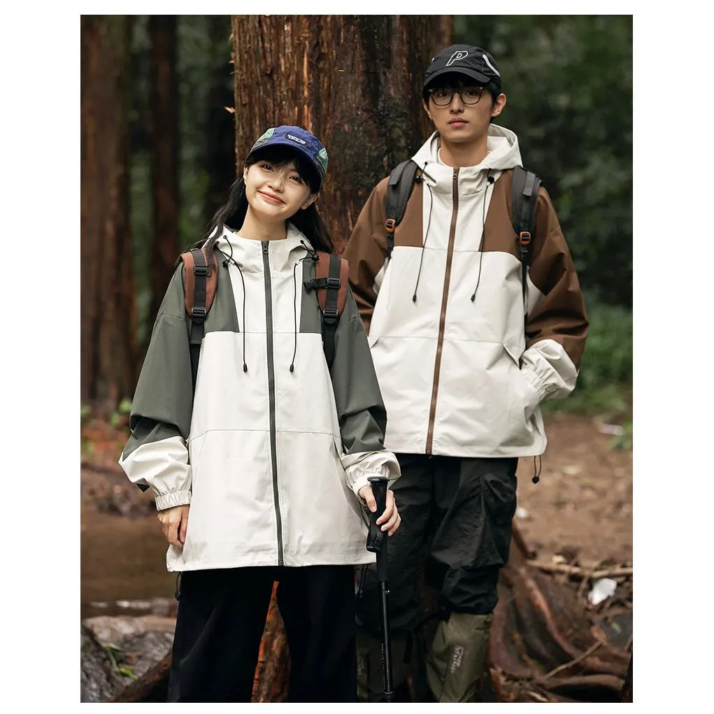 Outdoor Windproof Raincoat Hooded Jacket