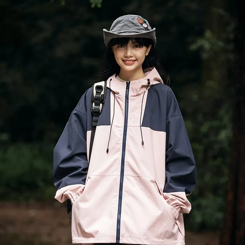 Outdoor Windproof Raincoat Hooded Jacket