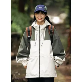 Outdoor Windproof Raincoat Hooded Jacket