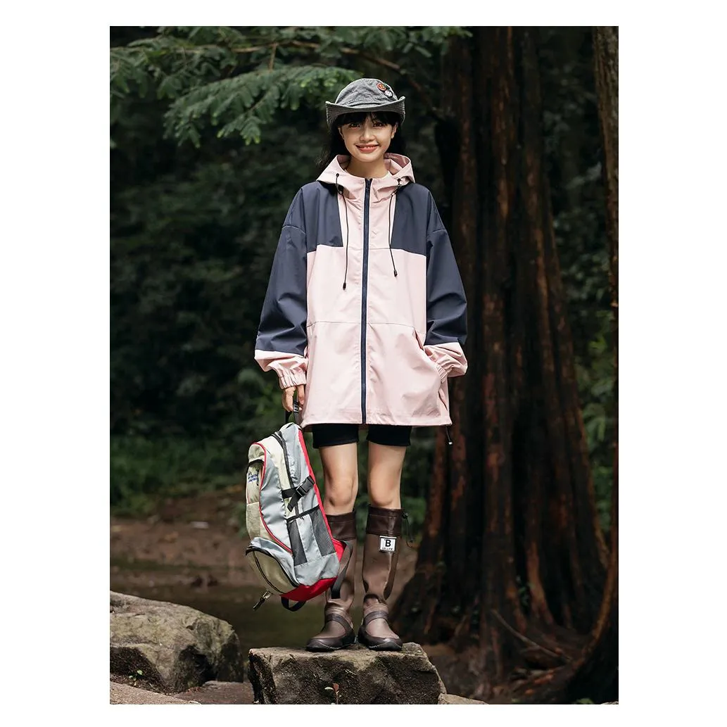 Outdoor Windproof Raincoat Hooded Jacket