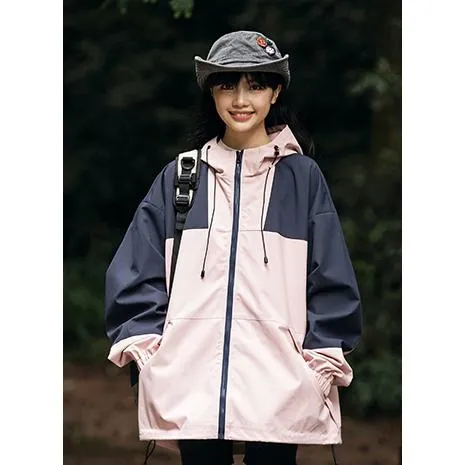 Outdoor Windproof Raincoat Hooded Jacket