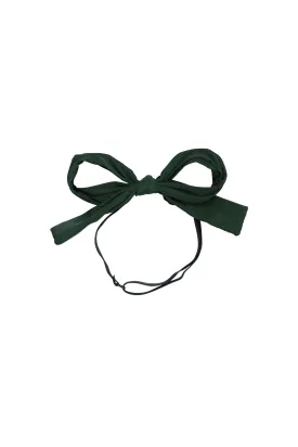 Party Bow Taffeta Wrap - Hunter Green