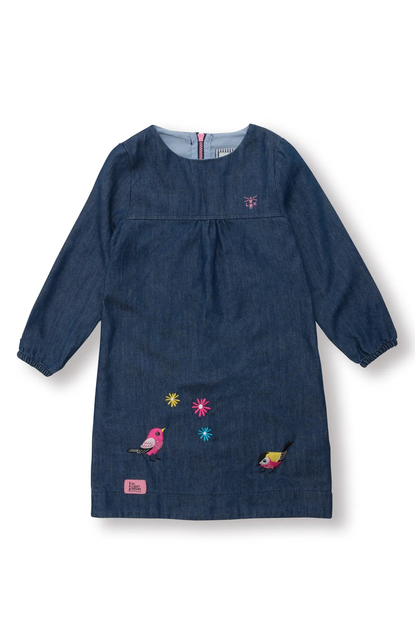 Penny Dress - Denim Bird