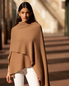 Pure Cashmere Maxi Wrap Camel