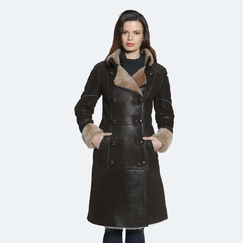 Shearling Style Winter Best High Quality Pam Sheepskin Coat