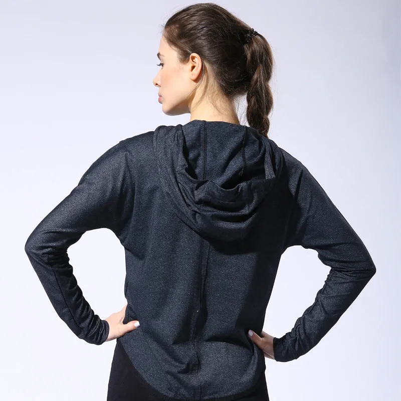 Streetwear Workout Long Sleeve Hooded Jacket