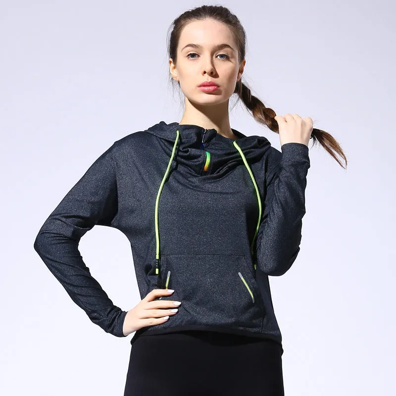 Streetwear Workout Long Sleeve Hooded Jacket