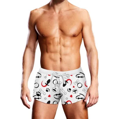 Swim Trunk Puppie Print - L