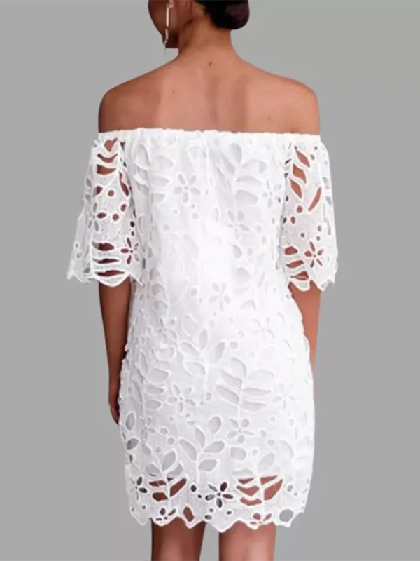 TEEK - Off-Shoulder Macrame Dress