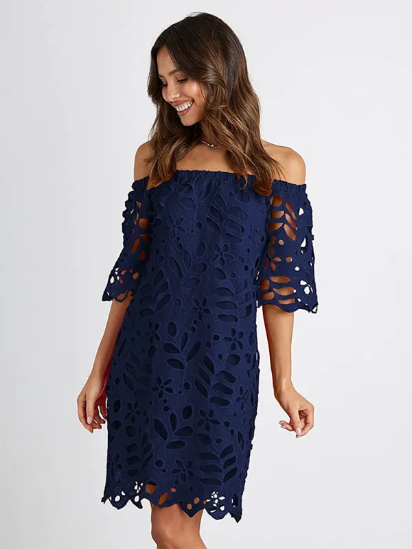 TEEK - Off-Shoulder Macrame Dress