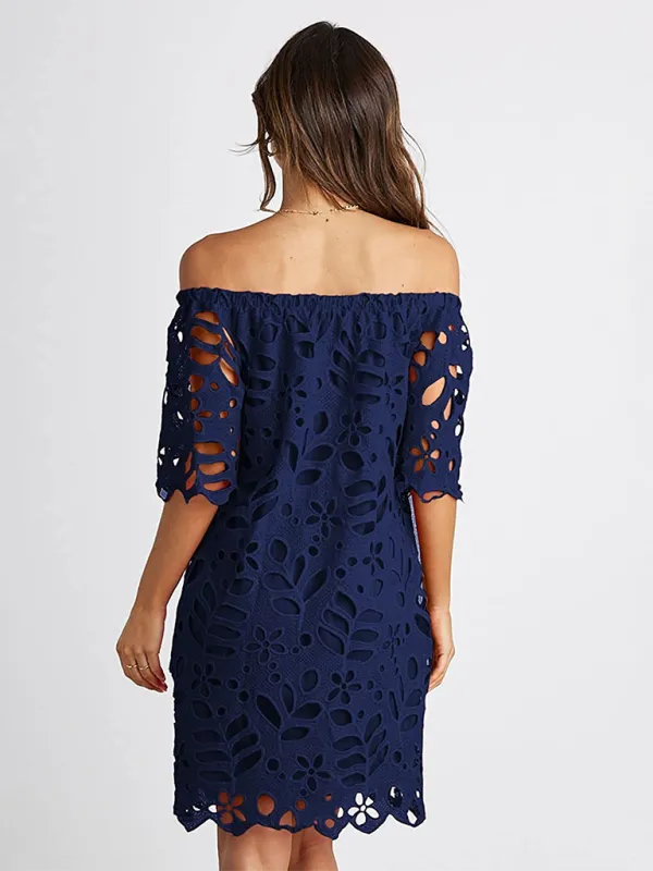 TEEK - Off-Shoulder Macrame Dress