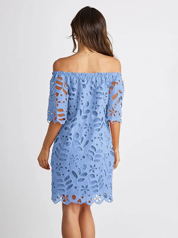 TEEK - Off-Shoulder Macrame Dress