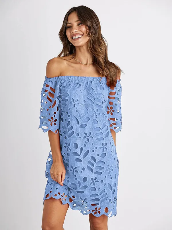 TEEK - Off-Shoulder Macrame Dress