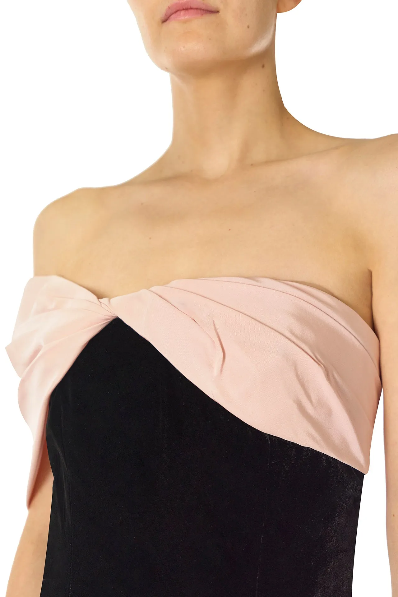 Velvet Off The Shoulder Sheath