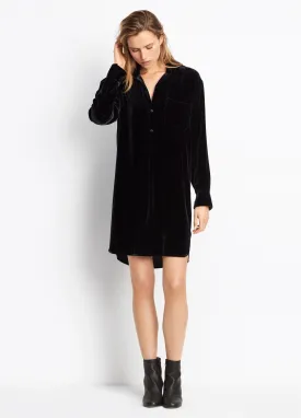 Vince Velvet Shirt Dress