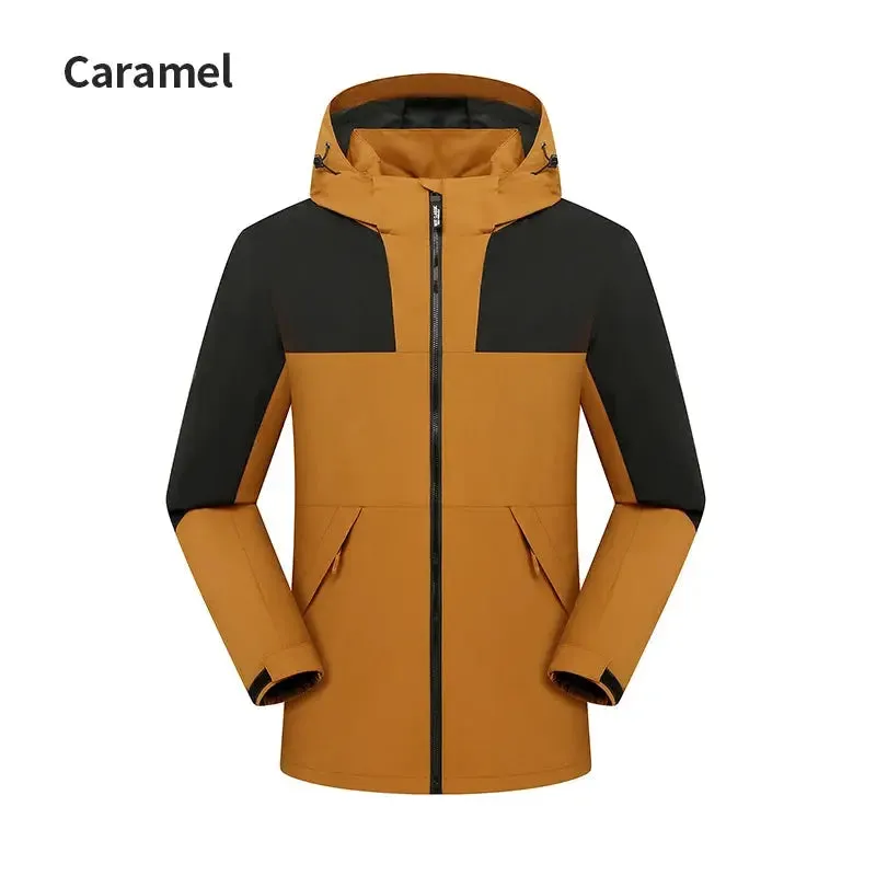 Winter Men Windbreak Plus Windproof Fur Coats Male Hooded Jackets Men's Winter Ski Jackets