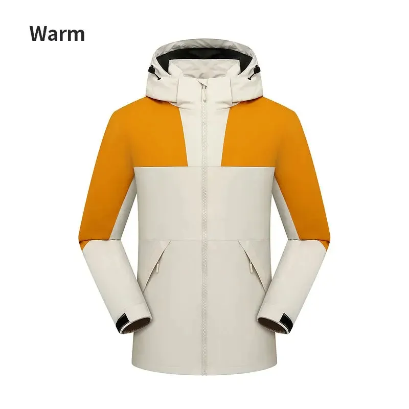 Winter Men Windbreak Plus Windproof Fur Coats Male Hooded Jackets Men's Winter Ski Jackets