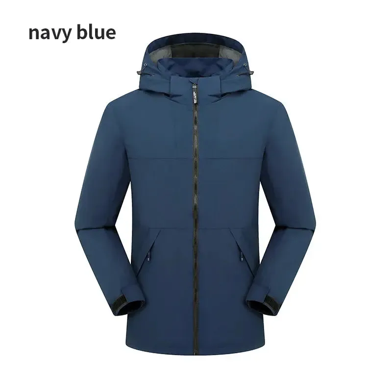 Winter Men Windbreak Plus Windproof Fur Coats Male Hooded Jackets Men's Winter Ski Jackets