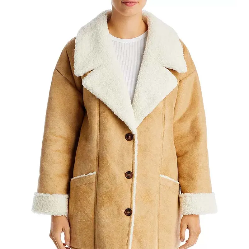 Women Best Winter Style Diego Faux Fur Trim Coat