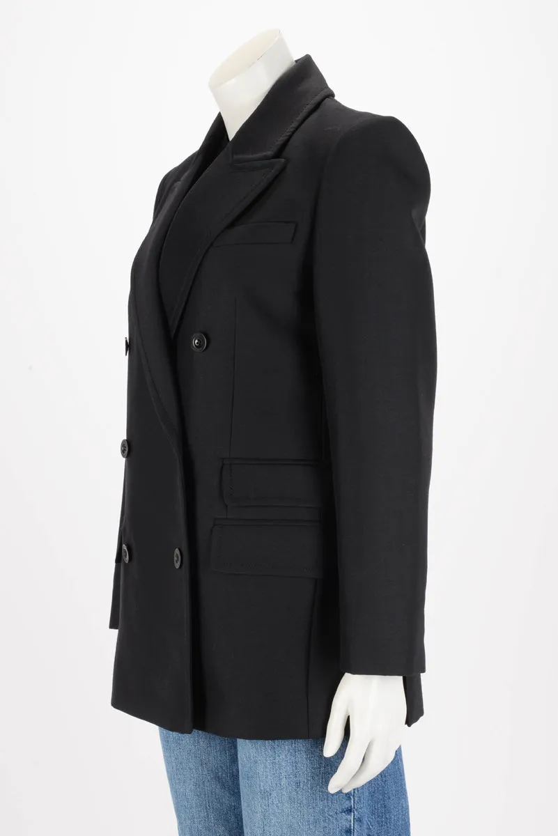 Zimmermann Black Wool Blend Tama Tailored Blazer AU 2